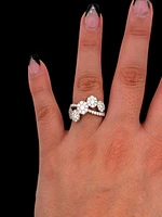 14K White Gold cttw White Diamond Ring