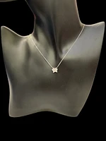 10K White Gold 0.34cttw Lab Grown Diamond Butterfly Necklace - 18 Inches
