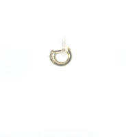 10K Yellow Gold 0.06cttw Diamond Hoop / Huggie Earrings