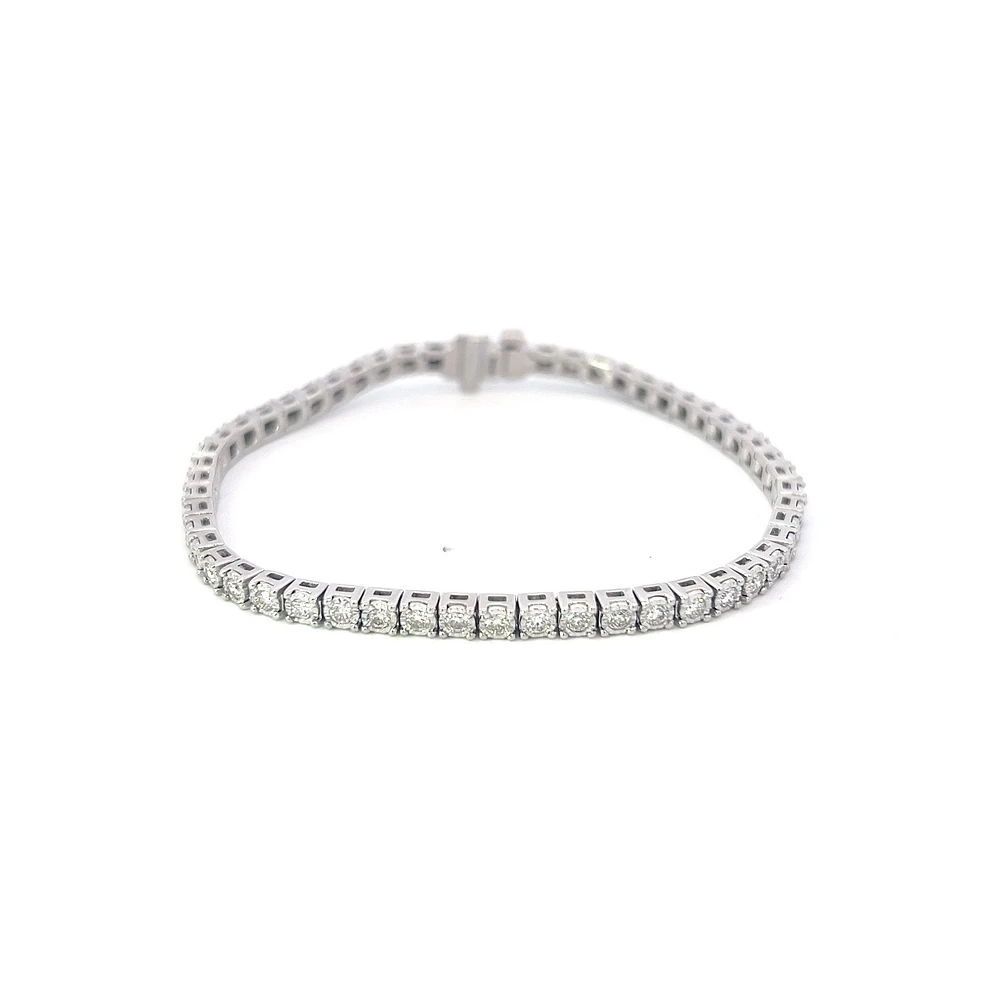 10K White Gold 2.00cttw Diamond Tennis Bracelet