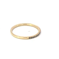 10K Yellow Gold Black Diamond Ring