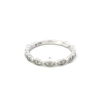 10K White Gold 0.20cttw Diamond Band