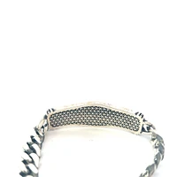 925 Sterling Silver Turquoise Lion Head Bracelet - 8.5 Inches