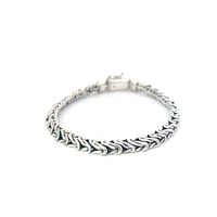 925 Silver 5.25mm King's Link Bracelet  - 8.5 Inches