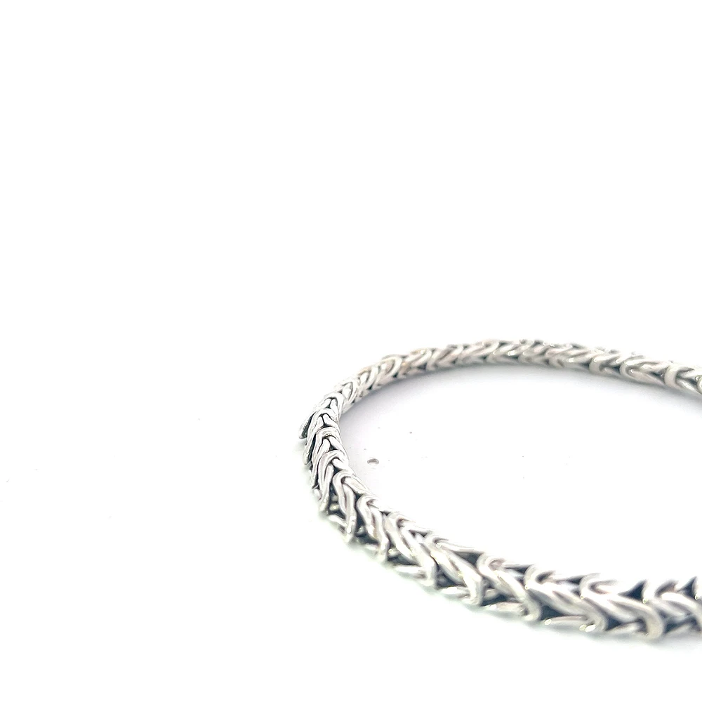 925 Silver 5.25mm King's Link Bracelet  - 8.5 Inches
