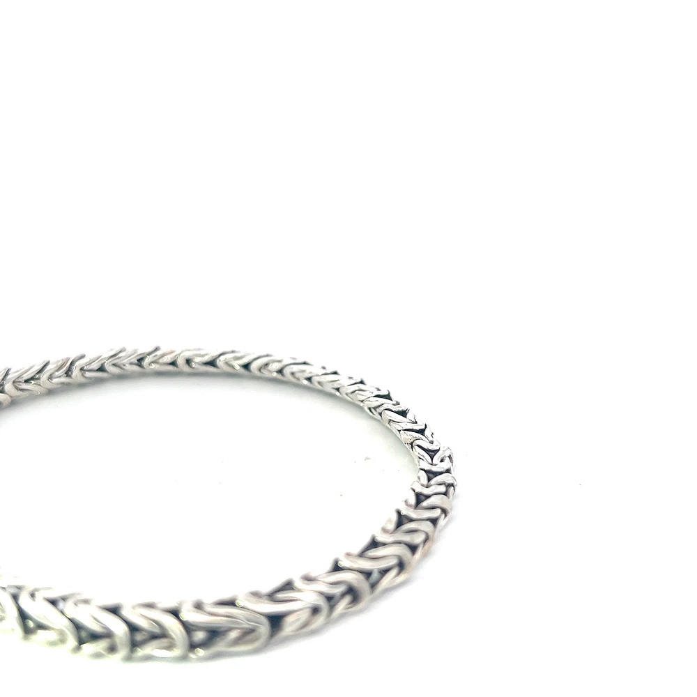 925 Silver 5.25mm King's Link Bracelet  - 8.5 Inches