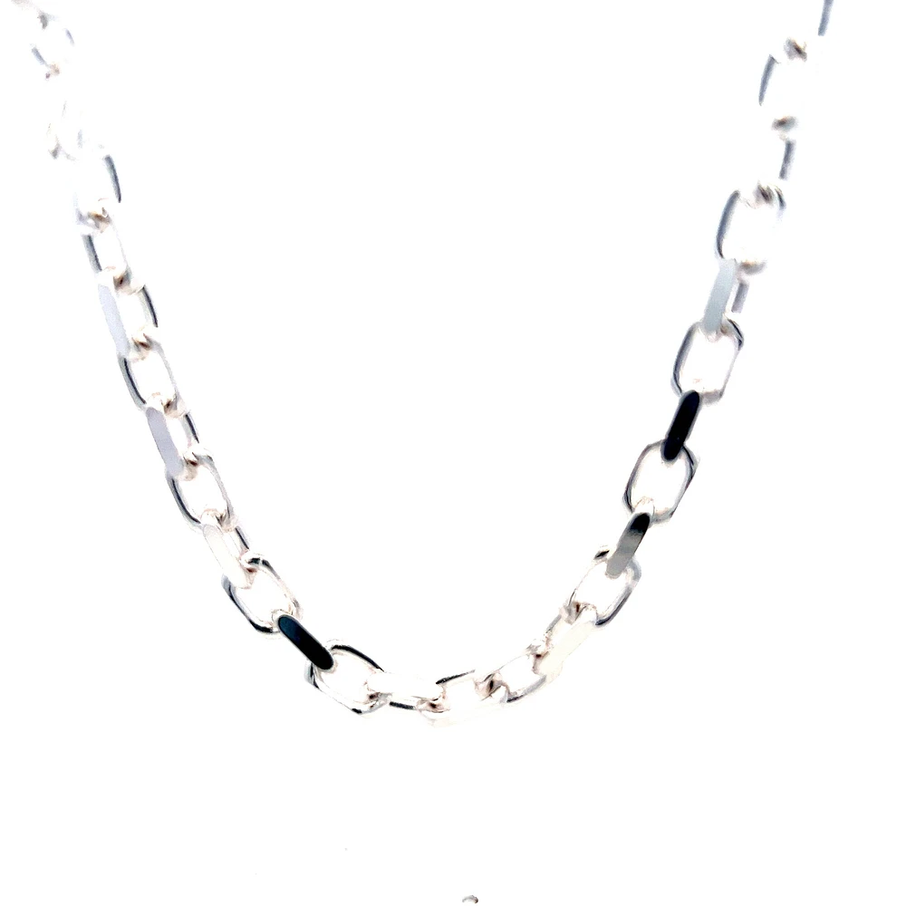 925 Sterling Silver 4.9mm Rolo Link Chain - 20 Inches