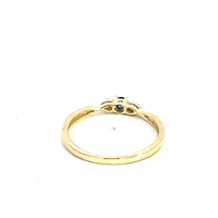 10K Yellow Gold Sapphire & Diamond Ring