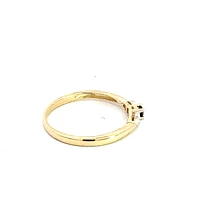 10K Yellow Gold Sapphire & Diamond Ring