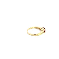 10K Yellow Gold Ruby & Diamond Ring - /