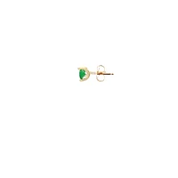 10K Yellow Gold Emerald Earring