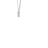 Stainless Steel 8.5X6mm Cross Pendant - 18"