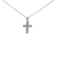 Stainless Steel 20X14mm Cross Pendant - 18"