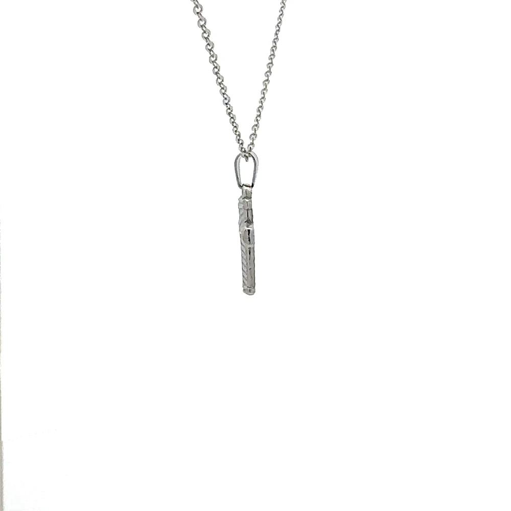 Stainless Steel 20X14mm Cross Pendant - 18"