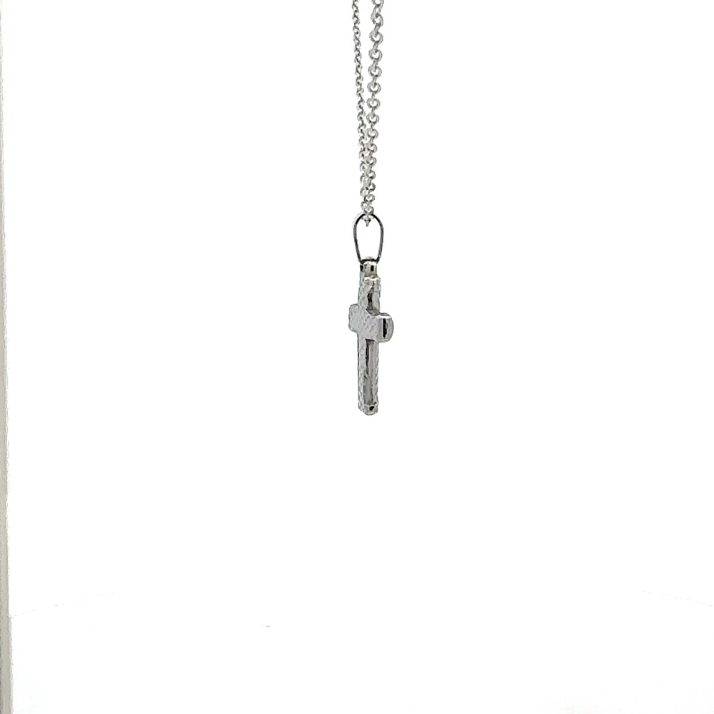 Stainless Steel 20X14mm Cross Pendant - 18"