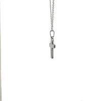 Stainless Steel 20X14mm Cross Pendant - 18"