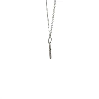 Stainless Steel 18x9mm Cross Pendant - 18"