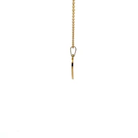 Stainless Steel Gold Plated 23X21mm Engravable Heart Pendant - 18"