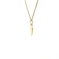 Stainless Steel Gold Plated 23X21mm Engravable Heart Pendant - 18"