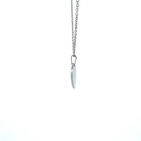 Stainless Steel 23X21mm Engravable Heart Pendant - 18"