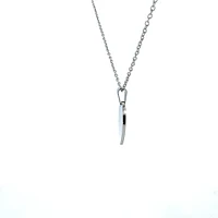 Stainless Steel 23X21mm Engravable Heart Pendant - 18"