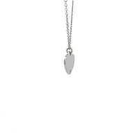 Stainless Steel 18X16mm Engravable Heart Pendant - 18"