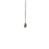 Stainless Steel 10mm Engravable Disc Pendant - 18"