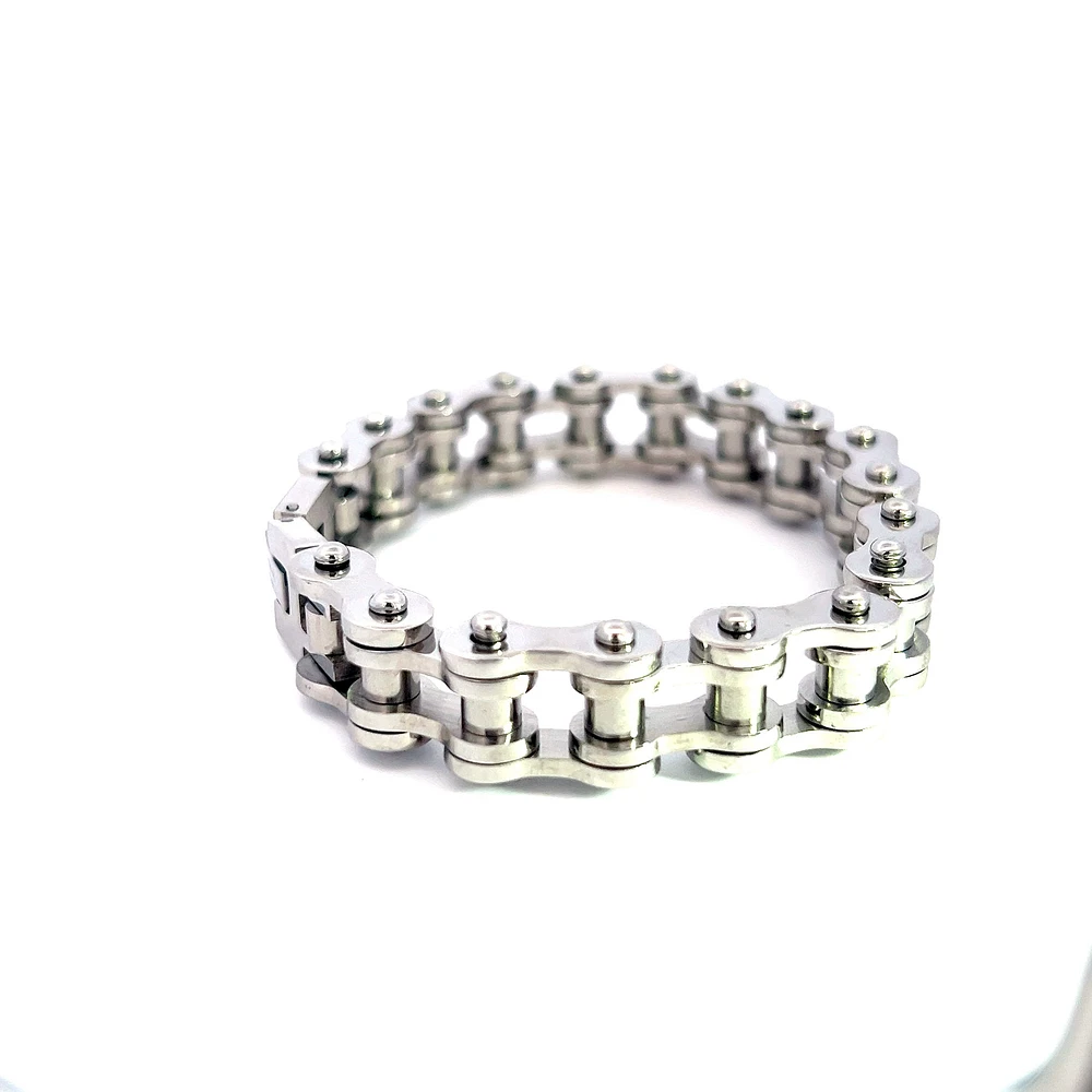 Stainless Steel 14.5mm Bracelet  -  8.5 Inches