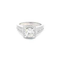 14K White Gold 1.61cttw Diamond Engagement Ring