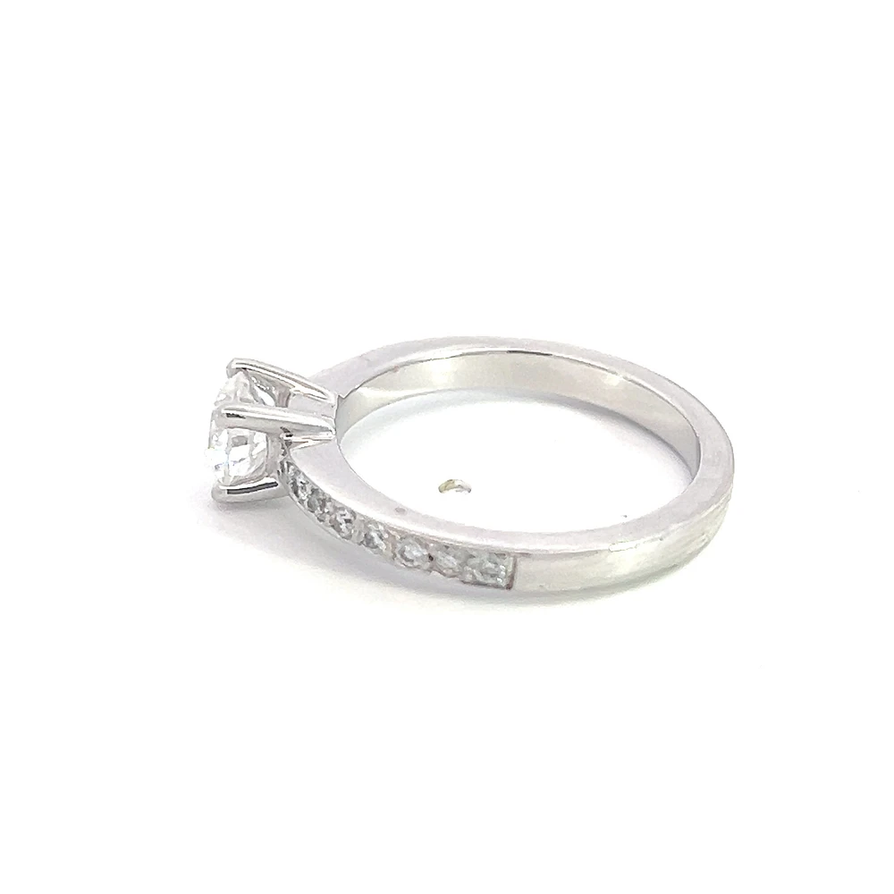 14K White Gold 1.03cttw Diamond Engagement Ring - /
