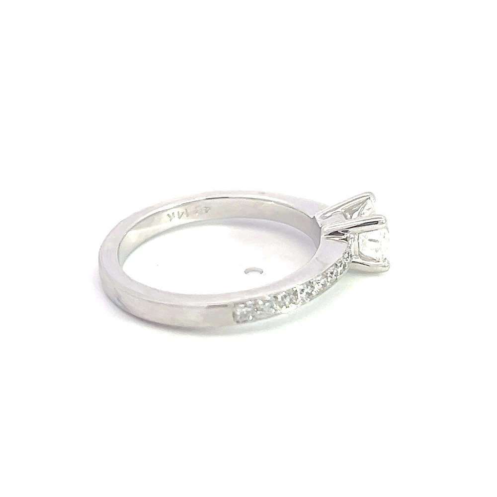 14K White Gold 1.03cttw Diamond Engagement Ring - /