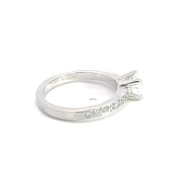 14K White Gold 1.03cttw Diamond Engagement Ring - /