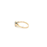 14K Yellow Gold London Blue Topaz Ring - /