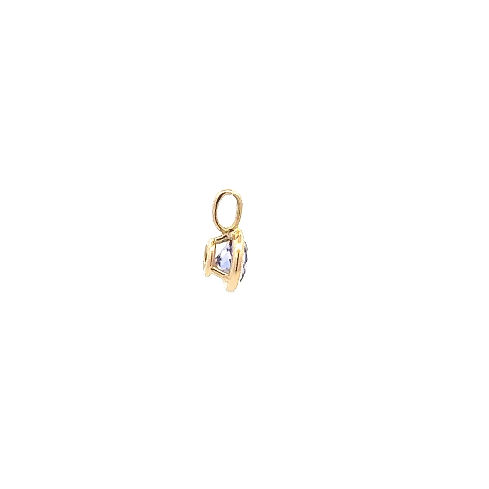 14K Yellow Gold Tanzanite Pendant
