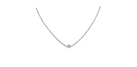14K White Gold 0.20 cttw Diamond Pendant