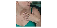10K White & Rose Gold cttw Diamond Necklace