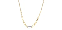 10K Yellow Gold 0.82 cttw Diamond Necklace - 18"