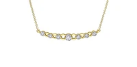 10K Yellow & White Gold 0.18 cttw Diamond Necklace