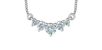 10K White Gold 0.33cttw Lab Grown Diamond Necklace - 18 Inches