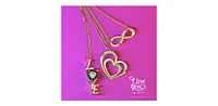 10K Yellow Gold 0.068cttw Diamond Heart Pendant, 18"