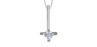 10K White Gold cttw Diamond Pendant