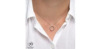 10K White Gold 0.05cttw Diamond Eternity Pendant - 18"