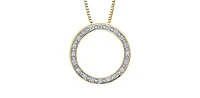 10K Yellow Gold 0.10cttw Diamond Pendant