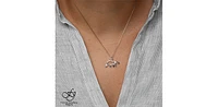 10K White Gold Canadian Diamond Polar Bear Pendant - 18"