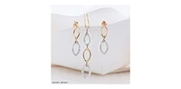 10K White and Yellow Gold cttw Diamond Pendant