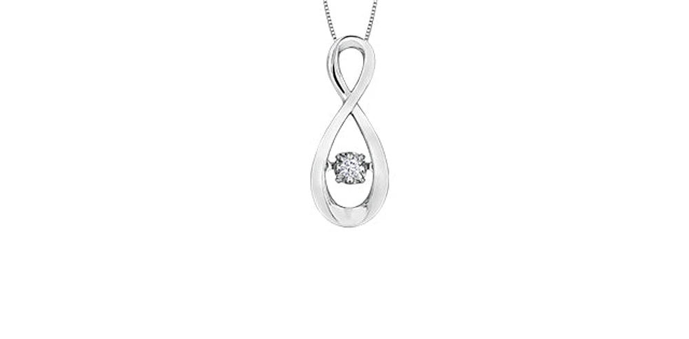 10K Gold cttw Diamond Pulse Pendant