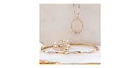10K Yellow Gold 0.04 cttw Diamond Necklace
