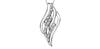 10K White Gold cttw Diamond Pendant