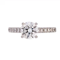 18K White Gold 1.40cttw Lab Grown Diamond Solitaire Engagement Ring
