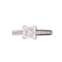 18K White Gold 1.47cttw Lab Grown Diamond Engagement Ring